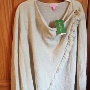 Lilly Pulitzer Avenue Cashmere Wrap Cardigan LARGE